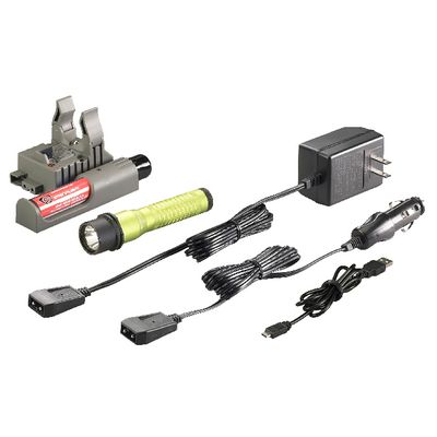 STRION LED RECHARGEABLE FLASHLIGHT WITH PIGGYBACK CHARGER - LIME | Matco Tools