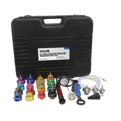 FreeTec 18pcs Universal Radiator Pressure Tester and Vacuum Pump Type Cooling System Kit 