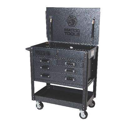 4-DRAWER HEAVY-DUTY SERVICE CART SILVER VEIN | Matco Tools