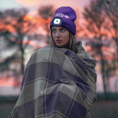 BLUETOOTH LIGHT BEANIE PURPLE - PRE 