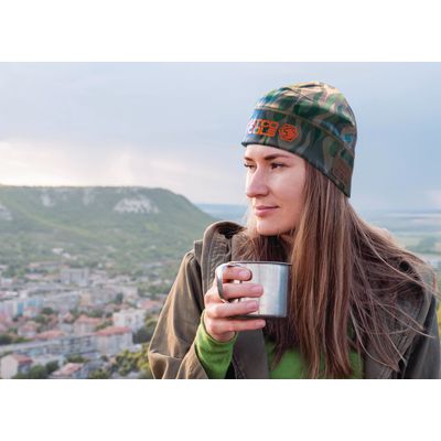 BLUETOOTH SKULL CAP - BROWN WITH TAN 