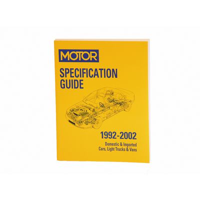 SPECIFICATIONS GUIDE 19TH ED, (96-09) | Matco Tools