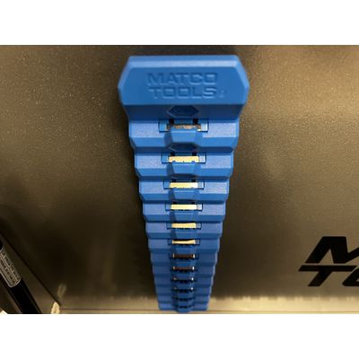 Capri Tools Schraubenschlüssel-Organizer – 12 Slots, Mit Halterungen, Blau, Aus Polyurethan