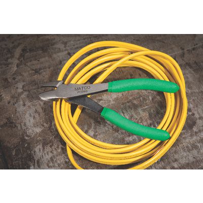 8" CURVED DIAGONAL CUTTING PLIERS - GREEN | Matco Tools