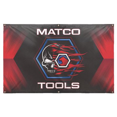 SKULL FLAMES BANNER | Matco Tools