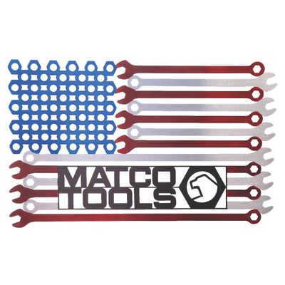WRENCH FLAG METAL ART | Matco Tools