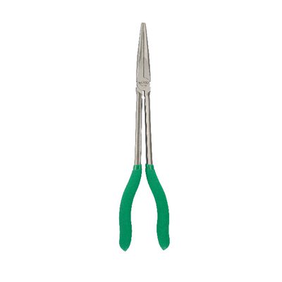 11" EXTRA LONG STRIAGHT NEEDLE NOSE PLIER - GREEN | Matco Tools