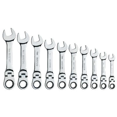 10 PIECE 72 TOOTH METRIC STUBBY FLEX RATCHETING WRENCH SET | Matco Tools