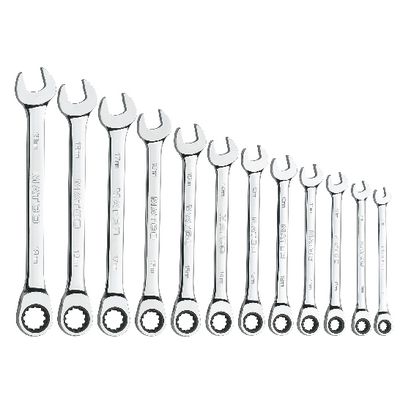 12 PIECE 90 TOOTH METRIC COMBINATION RATCHETING WRENCH SET | Matco Tools