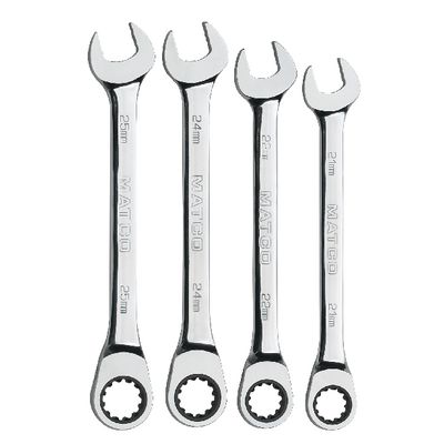 4 PIECE 90 TOOTH METRIC COMBINATION RATCHETING WRENCH SET | Matco Tools