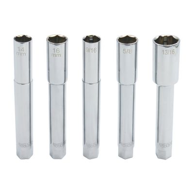 3/8" X 11/16" DUAL DRIVE 5 PIECE 6 POINT 6" EXTRA DEEP SPARK PLUG SOCKET WITH RETAINING SYSTEM | Matco Tools