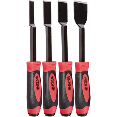 4 PIECE 10" LONG SCRAPER SET - RED | Matco Tools