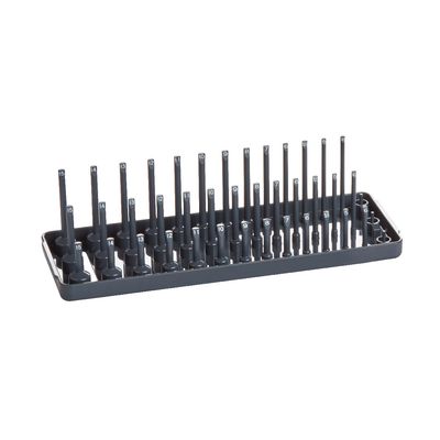 240pcs Metal Socket Organizer Tray Rack 1/4" 3/8" 1/2" inch Snap Rail Tool Set 