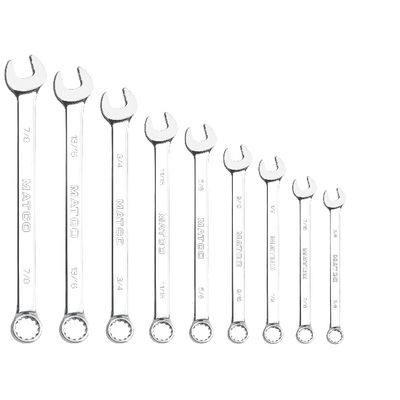 9 PIECE LONG SAE COMBINATION WRENCH SET | Matco Tools