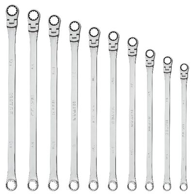 10 PIECE 0° FLEX RATCHETING EXTRA LONG WRENCH SET | Matco Tools