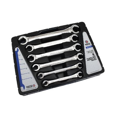 Flex-Head Flare Nut Wrench Set 6 Point & 12 Point SAE kit T&E Tools new CM520A Flex-Head Flare Nut Wrench Set 6 Point & 12 Point SAE kit T&E Tools new CM520A
