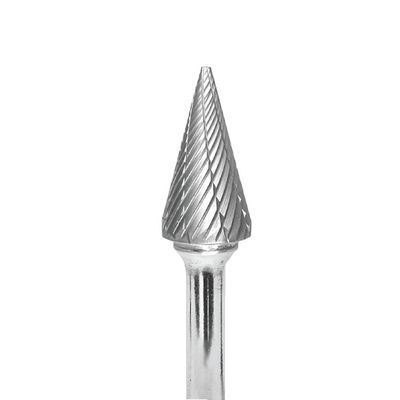 CONE POINTED END, 1/2" X 1" X 1/4", DOUBLE CUT BURR | Matco Tools