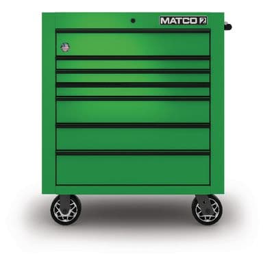 35" x 25" SINGLE-BAY 2s SERIES TOOLBOX (SCREAMIN' GREEN™/BLACK)