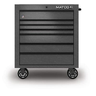 35" x 25" SINGLE-BAY 2s SERIES TOOLBOX (SILVER VEIN/BLACK)